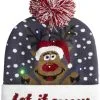 Overig Beanie Let It Snow Met LED-verlichting -Sinterklaas Verkoop beanie let it snow met led verlichting