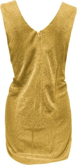Overig Dames Glitter Jurkje Goud -Sinterklaas Verkoop dames glitter jurkje goud 3