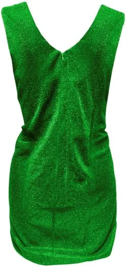 Overig Dames Glitter Jurkje Groen -Sinterklaas Verkoop dames glitter jurkje groen 3