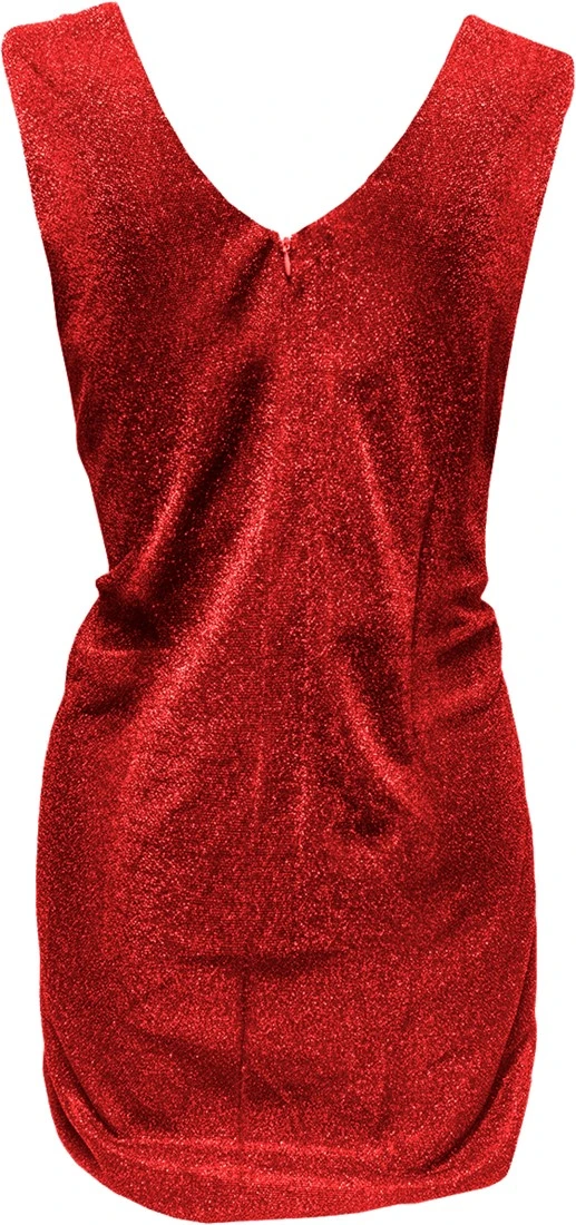 Overig Dames Glitter Jurkje Rood 5 Overig Dames Glitter Jurkje Rood - Afbeelding 3