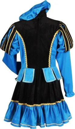 Overig Dames Pietenpak Murcia Zwart/Turquoise -Sinterklaas Verkoop dames pietenpak murcia zwart pink achterkant