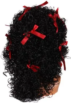 Overig Dames Pietenpruik Pepita Wetlook Met Rode Strikjes -Sinterklaas Verkoop dames pietenpruik pepita wetlook met rode strikjes achterkant