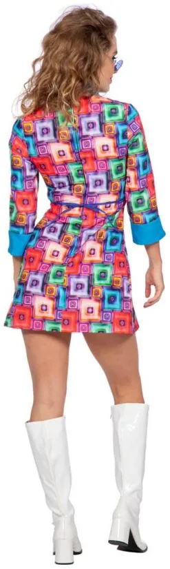 Overig Disco Jurkje Seventies Blok -Sinterklaas Verkoop disco jurkje seventies blok achterkant