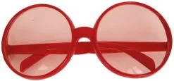 Overig Discobril Rond Groot Rood