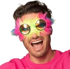 Overig Festival Bril Neon Rave Caleidoscoop -Sinterklaas Verkoop festival bril neon rave caleidoscoop man