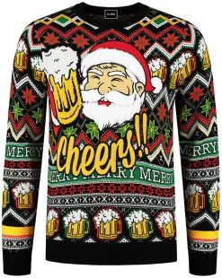 Overig Foute Kersttrui Santa Cheers -Sinterklaas Verkoop foute kersttrui santa cheers product