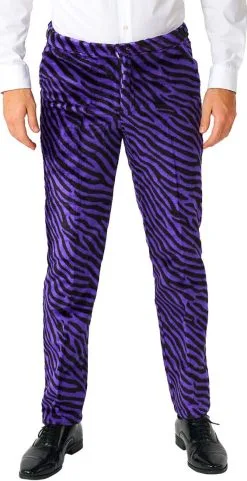 Herenkostuum Suitmeister Pimp Faux Fur Purple -Sinterklaas Verkoop herenkostuum suitmeister pimp faux fur purple broek