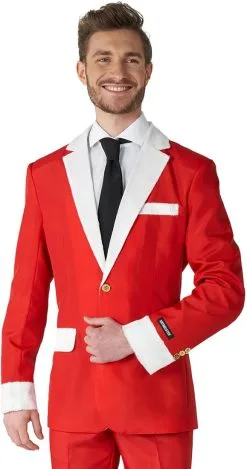 Herenkostuum Suitmeister Santa Faux Fur -Sinterklaas Verkoop herenkostuum suitmeister santa faux fur colbert