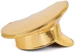 Overig Kapiteinspet Metallic Goud -Sinterklaas Verkoop kapiteinspet metallic goud achterkant