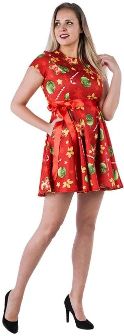 Overig Kerst Jurkje Christmas Bells Rood 9 Overig Kerst Jurkje Christmas Bells Rood -Sinterklaas Verkoop kerst jurkje christmas bells rood 2