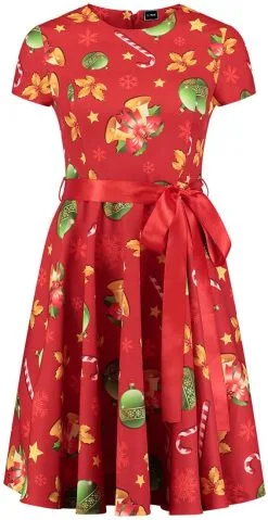 Overig Kerst Jurkje Christmas Bells Rood 8 Overig Kerst Jurkje Christmas Bells Rood -Sinterklaas Verkoop kerst jurkje christmas bells rood jurk