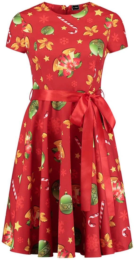 Overig Kerst Jurkje Christmas Bells Rood 5 Overig Kerst Jurkje Christmas Bells Rood - Afbeelding 3