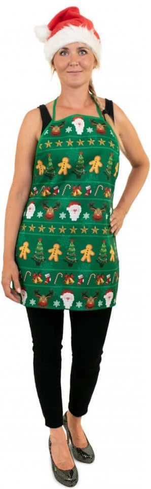 Overig Kerst Schort Merry Christmas Groen 3 Overig Kerst Schort Merry Christmas Groen