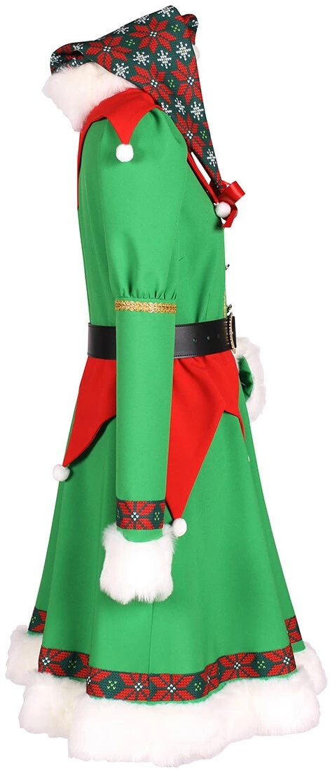 Overig Kerstelf Kostuum Vrouw Luxe 4 Overig Kerstelf Kostuum Vrouw Luxe - Afbeelding 2