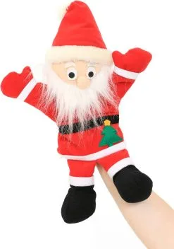 Carnavalsland Kerstman Handpop Pluche