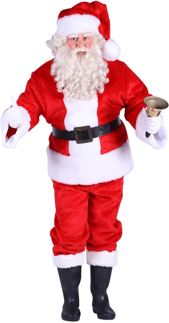 Overig Kerstman Pak Pluche Luxe 3 Overig Kerstman Pak Pluche Luxe