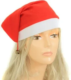 Sinterklaas Verkoop -Sinterklaas Verkoop kerstmuts met belletje zijkant