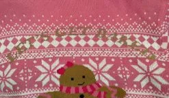 Overig Kersttrui Gingerbread Roze -Sinterklaas Verkoop kersttrui gingerbread roze detail 2