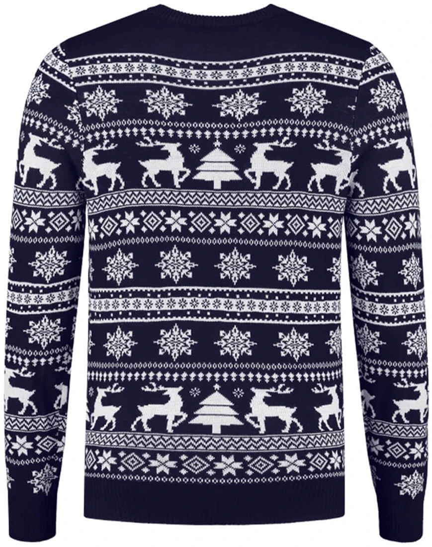 Overig Kersttrui Klassiek Donker Blauw 4 Overig Kersttrui Klassiek Donker Blauw - Afbeelding 2