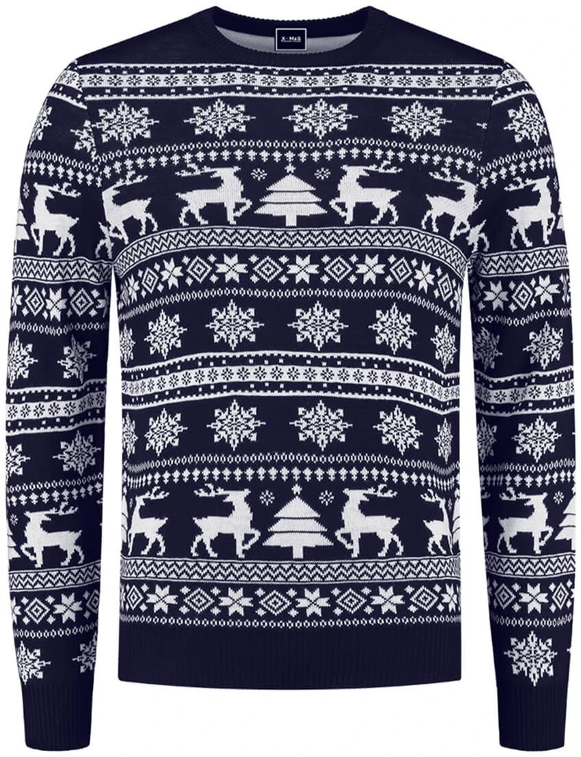 Overig Kersttrui Klassiek Donker Blauw 3 Overig Kersttrui Klassiek Donker Blauw