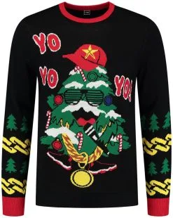 Overig Kersttrui Rappende Kerstboom 9 Overig Kersttrui Rappende Kerstboom -Sinterklaas Verkoop kersttrui rappende kerstboom trui voorkant