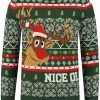 Overig Kersttrui Rudolph Nice Or Naughty -Sinterklaas Verkoop kersttrui rudolph nice or naughty