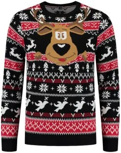 Overig Kersttrui Rudolph Pop Out -Sinterklaas Verkoop kersttrui rudolph pop out trui voorkant