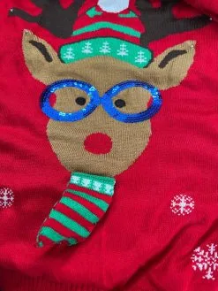 Overig Kersttrui Rudolph Stropdas Met LED-verlichting -Sinterklaas Verkoop kersttrui rudolph stropdas met led verlichting detail stropdas