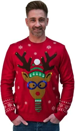 Overig Kersttrui Rudolph Stropdas Met LED-verlichting -Sinterklaas Verkoop kersttrui rudolph stropdas met led verlichting man