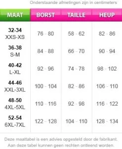 Overig Disco Jumpsuit Zwart -Sinterklaas Verkoop maattabel 114