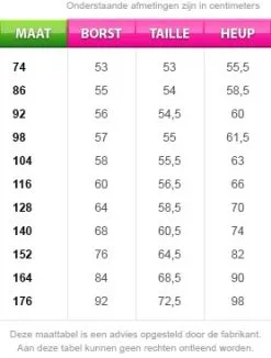 Overig Kerststal Engel -Sinterklaas Verkoop maattabel 47
