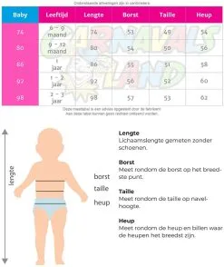 Overig Baby Kerstmanpakje Fluweel -Sinterklaas Verkoop maattabel 9009 1