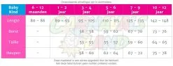 Overig Pietenpakje Blauw-Zwart Voor Kinderen -Sinterklaas Verkoop maattabel 9888 3