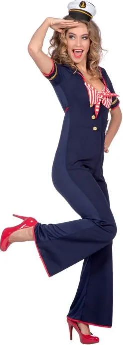 Overig Matrozen Jumpsuit Luxe -Sinterklaas Verkoop matrozen jumpsuit luxe zijkant