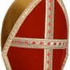 Overig Mijter Fluweel Wyber Luxe Rood -Sinterklaas Verkoop mijter fluweel wyber luxe rood