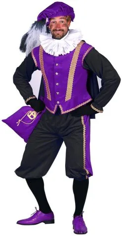Overig Pietenpak Amsterdam Paars-Zwart Luxe