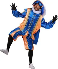 Overig Pietenpak Bilbao Blauw/Oranje -Sinterklaas Verkoop pietenpak bilbao blauw oranje 2