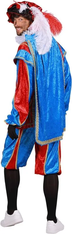 Overig Pietenpak Bilbao Blauw/Rood -Sinterklaas Verkoop pietenpak bilbao blauw rood achterkant