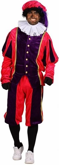 Overig Pietenpak Carlos Polyester Fluweel Paars/Pink