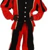 Overig Pietenpak Carlos Polyester Fluweel Rood/Zwart -Sinterklaas Verkoop pietenpak carlos polyester fluweel rood zwart