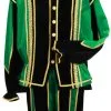 Overig Pietenpak Toledo Zwart-Groen Luxe 2 Overig Pietenpak Toledo Zwart-Groen Luxe -Sinterklaas Verkoop pietenpak toledo zwart groen luxe