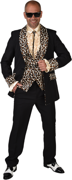 Overig Pooier Colbert Zwart-Panter Voor Heren - Jaren 50 -Sinterklaas Verkoop pooier colbert zwart panter voor heren jaren 50 2