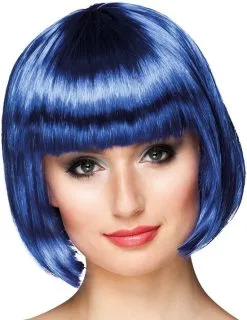 Overig Pruik Bobline Cabaret Blauw