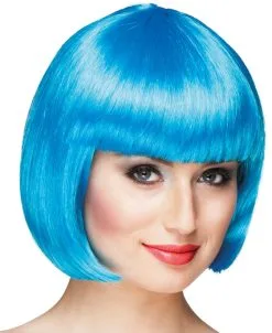 Overig Pruik Bobline Cabaret IJsblauw