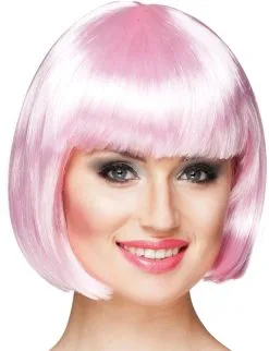 Overig Pruik Bobline Cabaret Lichtroze