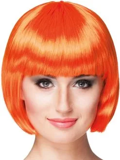 Overig Pruik Bobline Cabaret Oranje