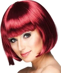 Overig Pruik Bobline Cabaret Rood/Bruin