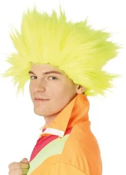 Overig Pruik Electric Shock Geel