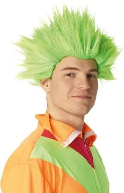 Overig Pruik Electric Shock Groen