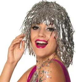 Overig Pruik Lametta Zilver